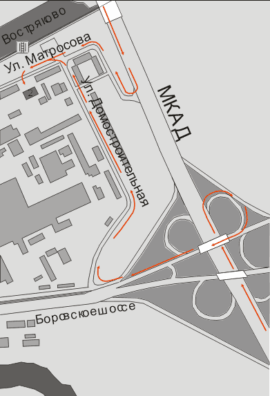 Карта проезда к офису компании